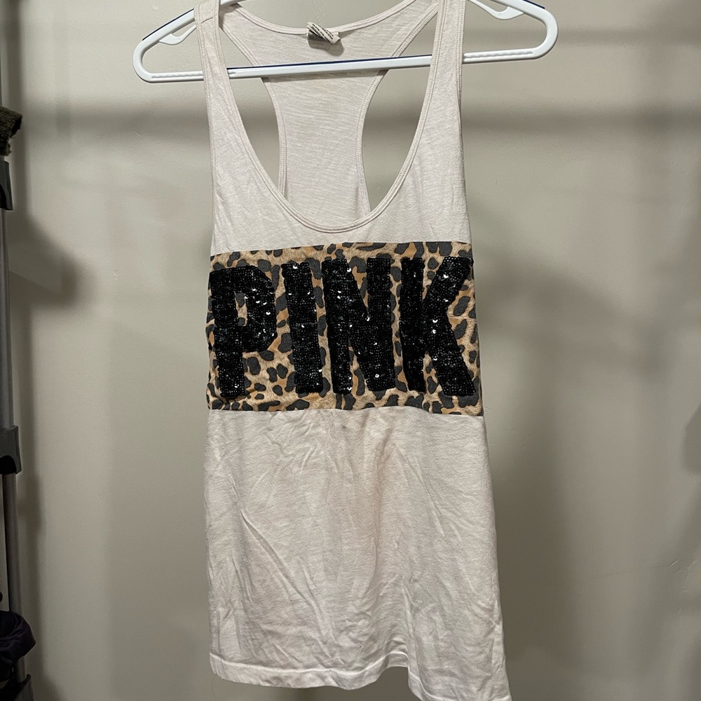 Cheetah Print PINK Racer Tank